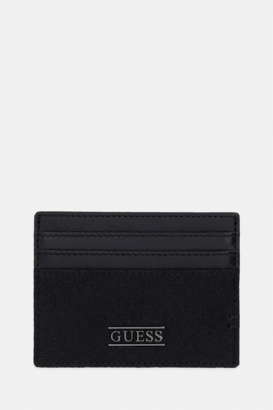 Guess pouzdro na karty pánské kožené BOSTON černá SMBOLJ.LEA25
