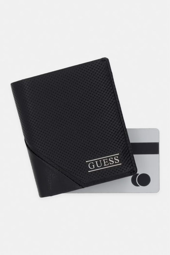 Guess Peněženka pánská kožená BOSTON černá SMBOSP.LEA04