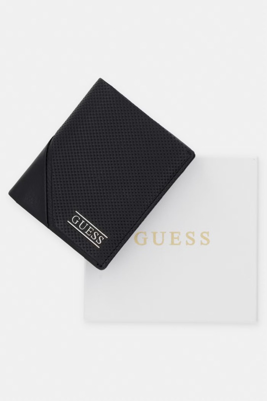 Guess Peněženka pánská kožená BOSTON SMBOSP.LEA04 černá