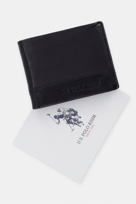 U.S. Polo Assn. portfel skórzany GORDON WEU5G2689MHA czarny