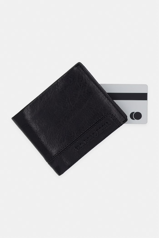 Kožená peňaženka U.S. Polo Assn. GORDON čierna WEU5G2691MHA
