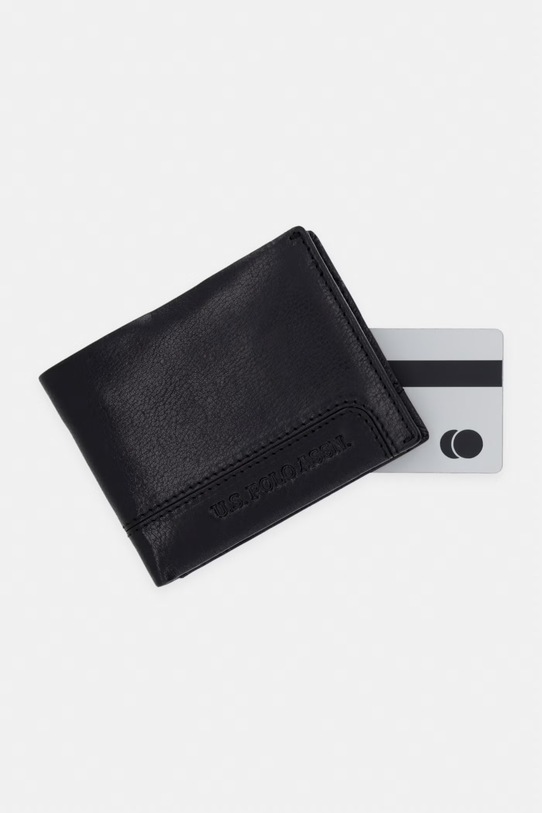 Kožená peněženka U.S. Polo Assn. GORDON černá WEU5G2692MHA