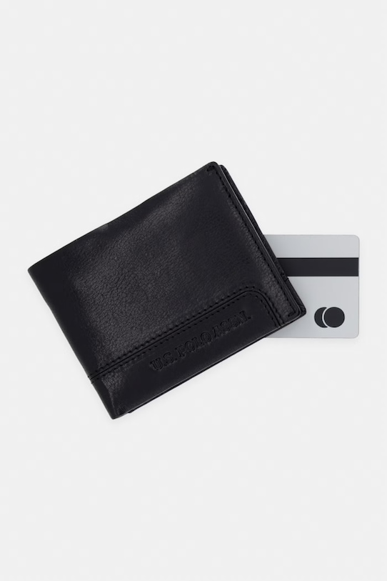 U.S. Polo Assn. portfel skórzany GORDON czarny WEU5G2692MHA
