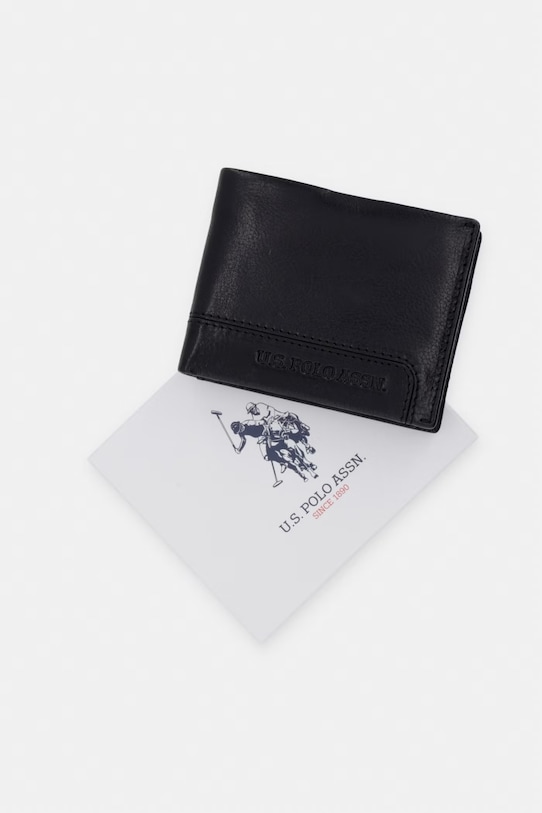 U.S. Polo Assn. portfel skórzany GORDON WEU5G2692MHA czarny