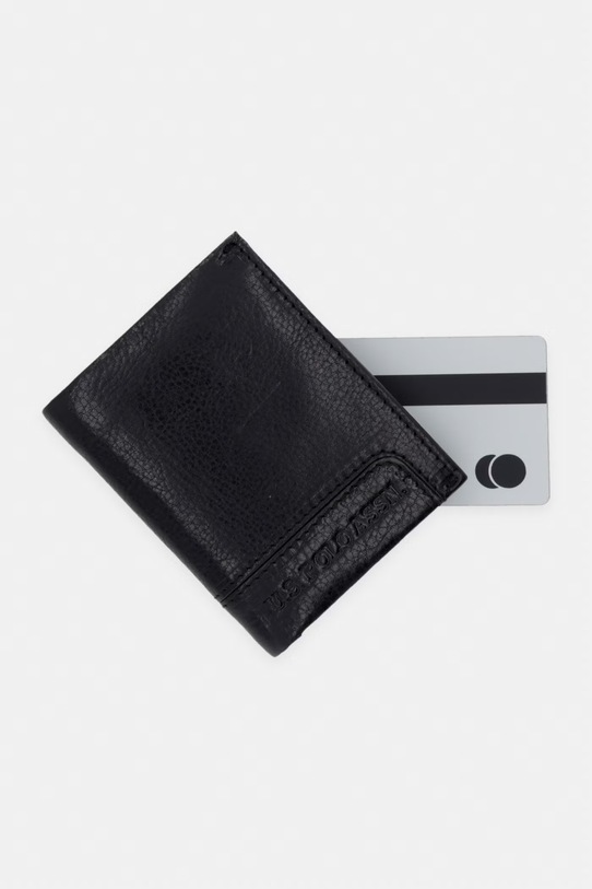 U.S. Polo Assn. portfel skórzany GORDON czarny WEU5G2693MHA