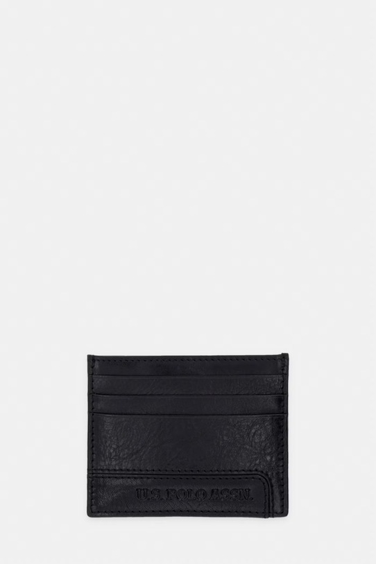 U.S. Polo Assn. etui na karty skórzane GORDON etui na karty czarny WEU5G2694MHA