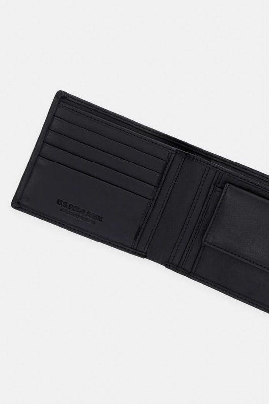 Doplnky Kožená peňaženka U.S. Polo Assn. BLACKBURN WEU7M2712MHA čierna