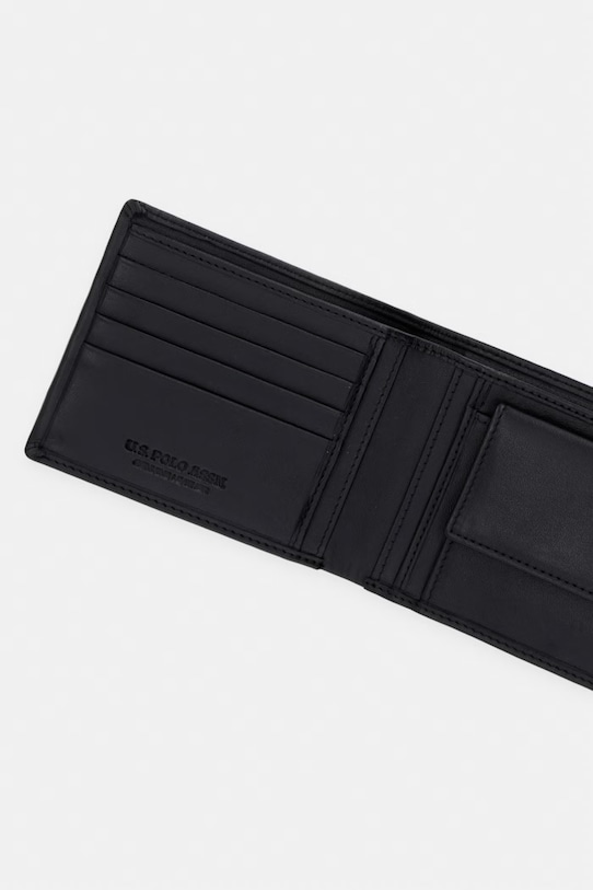 Doplnky Kožená peňaženka U.S. Polo Assn. BLACKBURN WEU7M2712MHA čierna