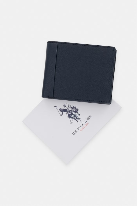 Kožená peňaženka U.S. Polo Assn. CARRICK WEUCK2698MHA tmavomodrá