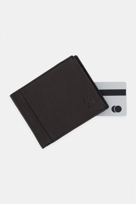 Kožená peňaženka U.S. Polo Assn. CARRICK hnedá WEUCK2698MHA