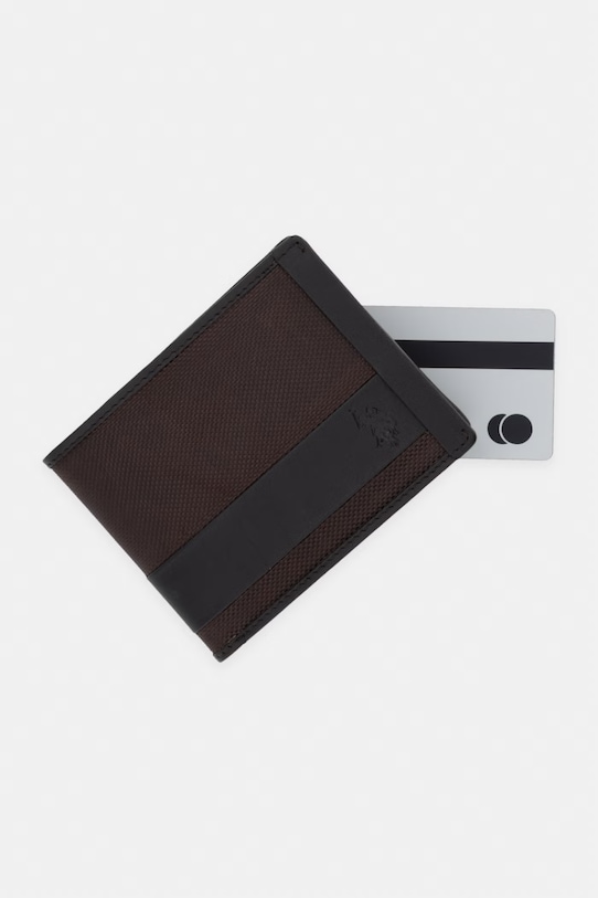 Peňaženka U.S. Polo Assn. MALLET hnedá WEUMW2626MH9