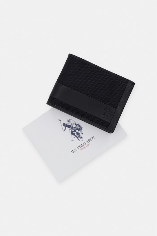 Peňaženka U.S. Polo Assn. MALLET WEUMW2626MH9 čierna