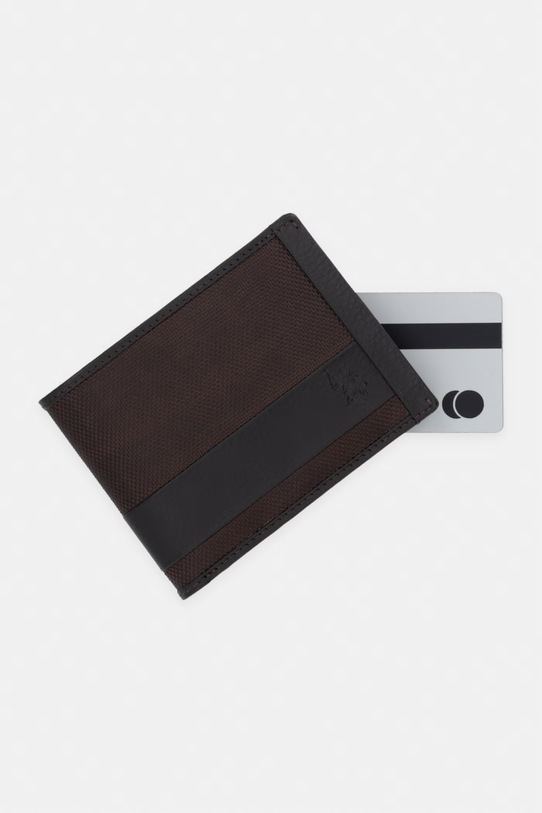 Peňaženka U.S. Polo Assn. MALLET hnedá WEUMW2627MH9