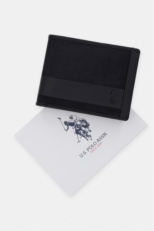 Peňaženka U.S. Polo Assn. MALLET WEUMW2627MH9 čierna