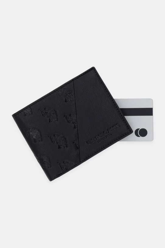 Kožená peňaženka U.S. Polo Assn. ROTHER čierna WEURK2715MHA