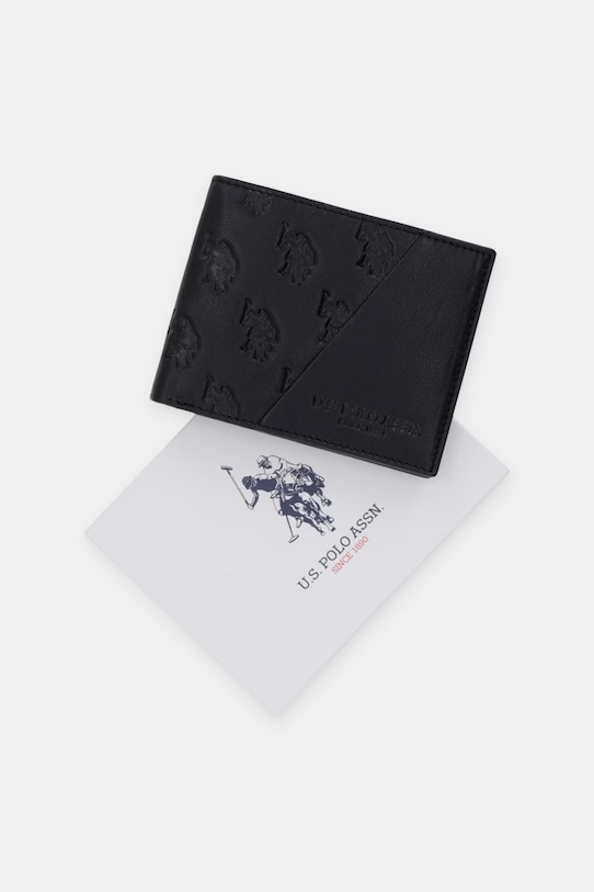 Kožená peňaženka U.S. Polo Assn. ROTHER WEURK2715MHA čierna