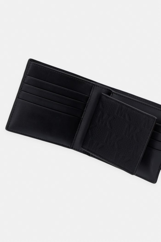 Akcesoria Michael Kors zestaw portfel i etui na karty męskie skórzane 39S6LHDF2L czarny