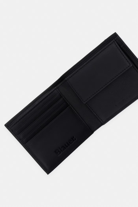 Akcesoria Blauer portfel męski skórzany COP01 czarny