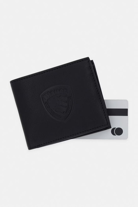 Blauer portfel męski skórzany czarny COP01