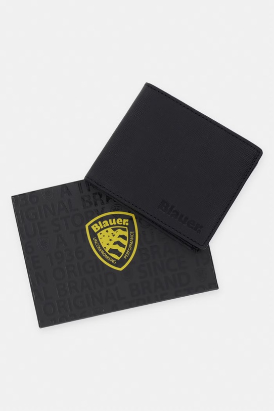 Blauer portfel męski skórzany COP01 czarny