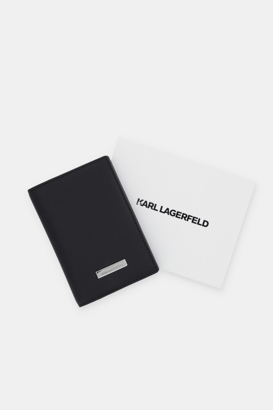 Karl Lagerfeld etui na paszport IKON B1W32003 czarny