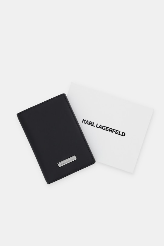 Karl Lagerfeld etui na paszport IKON B1W32003 czarny
