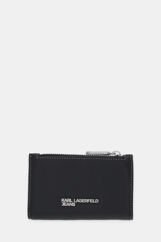 Karl Lagerfeld Jeans portfel imitacja skóry licowej czarny A3W32083