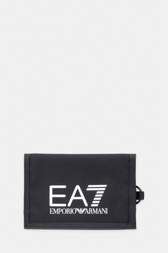 Πορτοφόλι EA7 Emporio Armani υφασμάτινο μαύρο AF19722.7X000284