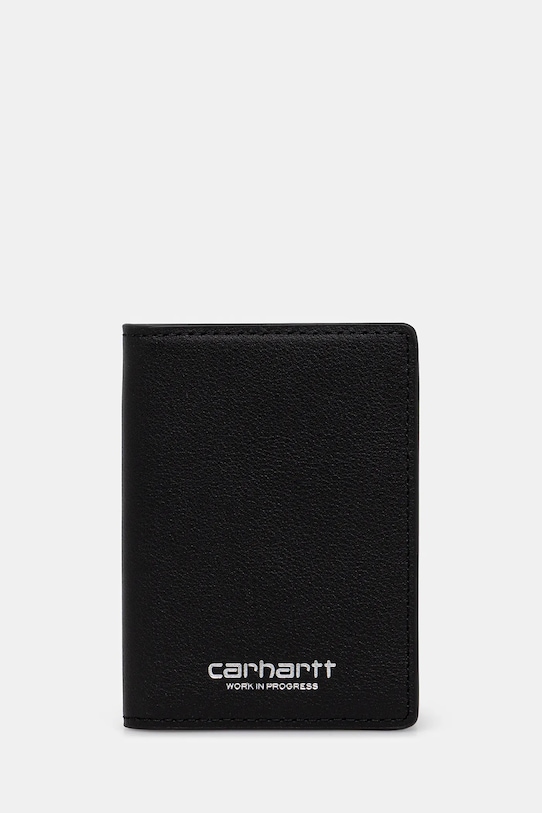 Carhartt WIP etui na karty skórzane Vegas Fold Cardholder etui na karty czarny I036297.0M4XX