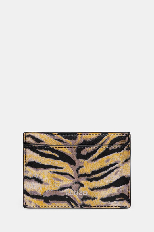 Kenzo etui na karty skórzane Card case etui na karty żółty FG58PM810L42