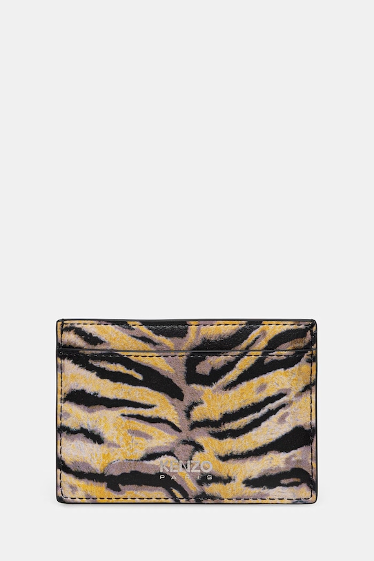 Kenzo etui na karty skórzane Card case etui na karty żółty FG58PM810L42