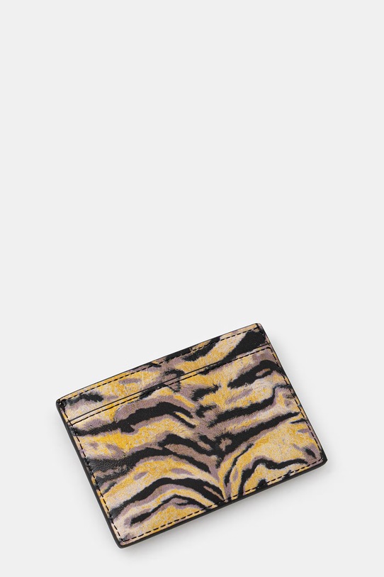 Kenzo etui na karty skórzane Card case FG58PM810L42 żółty SS26