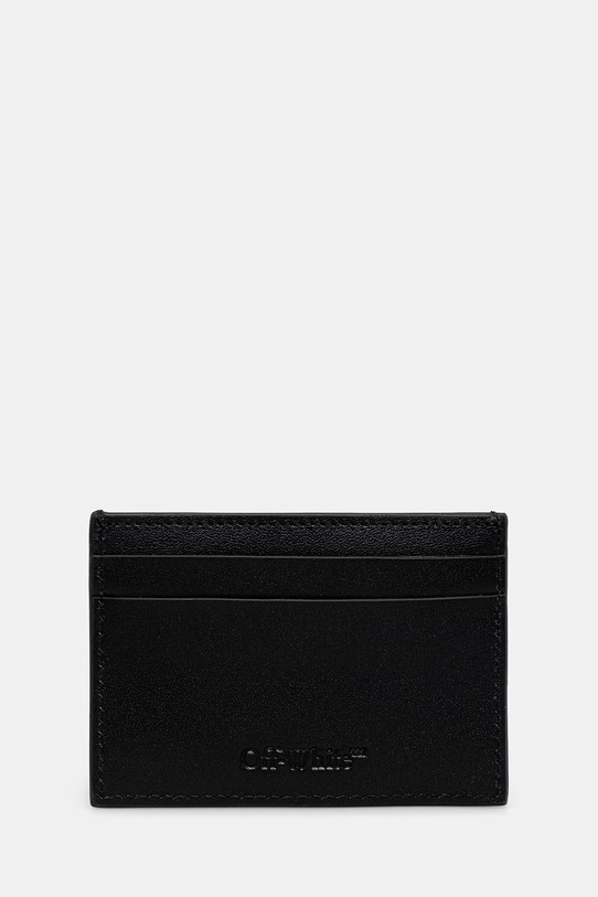 Off-White Bookish etui na karty skórzane OMND089C99LEA001 czarny SS26