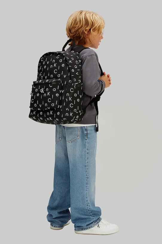 Calvin Klein Jeans plecak dziecięcy mieści A4 czarny IU0IU00725..PPY2