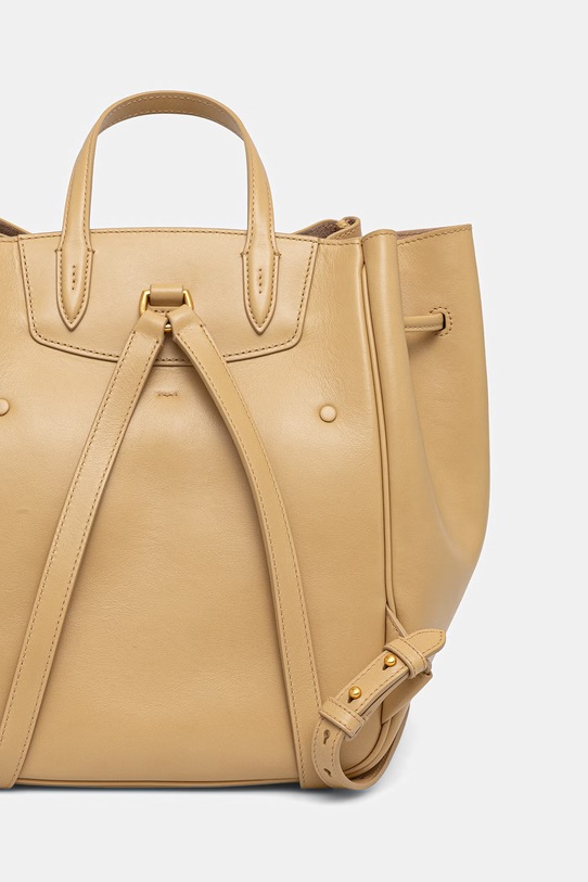 Akcesoria Polo Ralph Lauren plecak skórzany 428P01429 beżowy