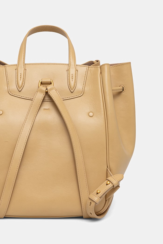 Akcesoria Polo Ralph Lauren plecak skórzany 428P01429 beżowy