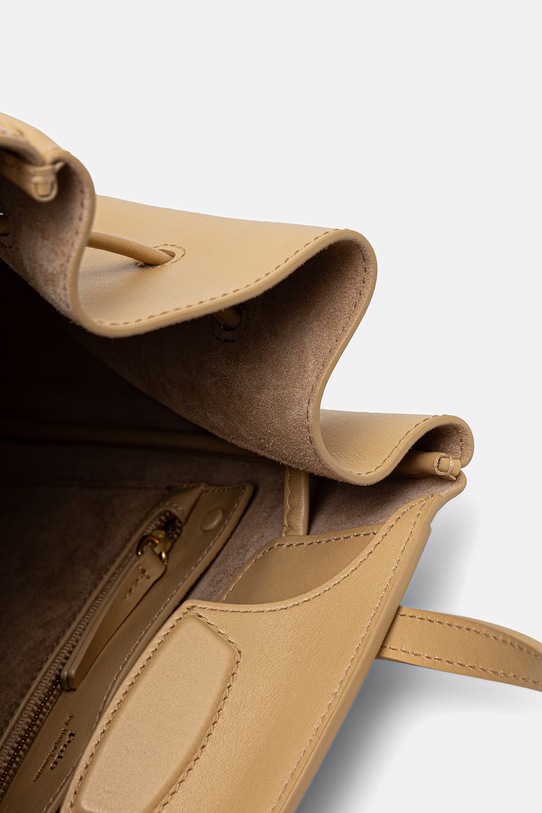 Polo Ralph Lauren plecak skórzany beżowy 428P01429