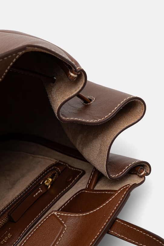 Polo Ralph Lauren plecak skórzany brązowy 428P01429