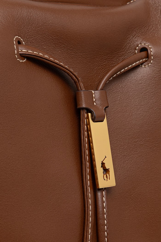 Polo Ralph Lauren plecak skórzany 428P01429 brązowy