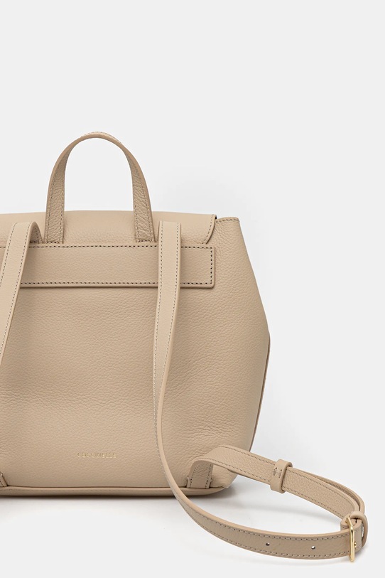 Akcesoria Coccinelle plecak skórzany NIKLA E5.TOA.54.01.01 beżowy