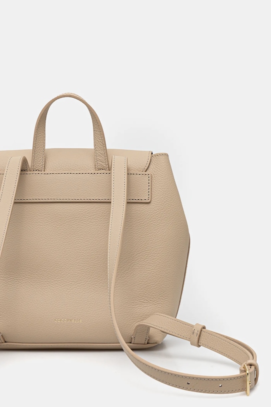 Akcesoria Coccinelle plecak skórzany NIKLA E5.TOA.54.01.01 beżowy