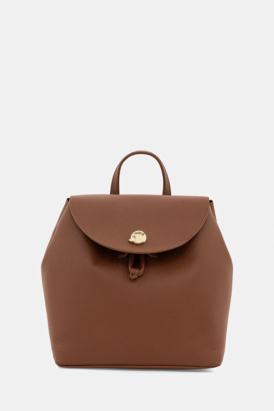 Coccinelle plecak skórzany NIKLA skóra licowa brązowy E5.TOA.54.01.01