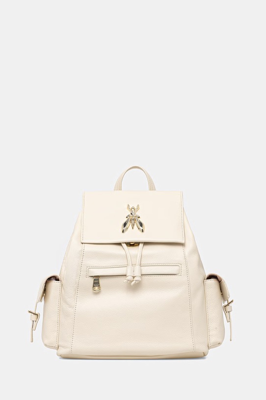 Patrizia Pepe plecak damski skórzany beżowy 8B0339.L133