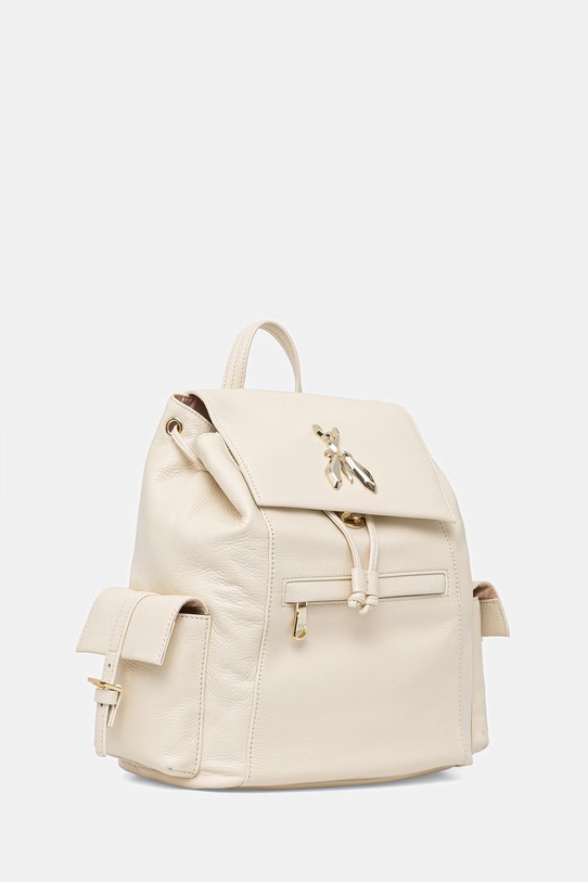 Patrizia Pepe plecak damski skórzany 8B0339.L133 beżowy SS26