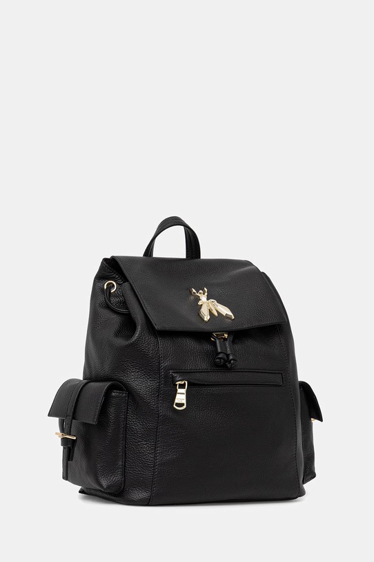 Patrizia Pepe plecak damski skórzany 8B0339.L133 czarny SS26