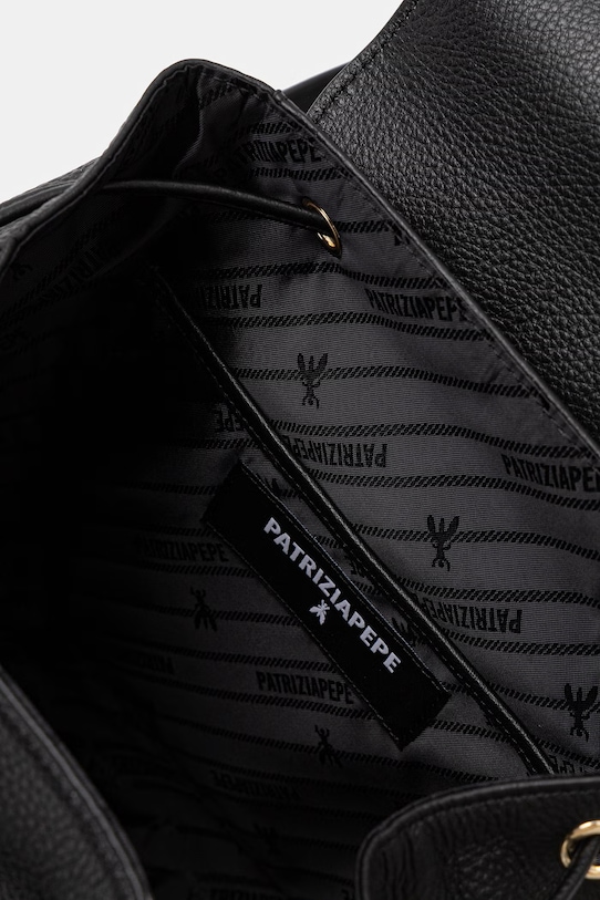 Patrizia Pepe plecak damski skórzany 8B0339.L133 czarny