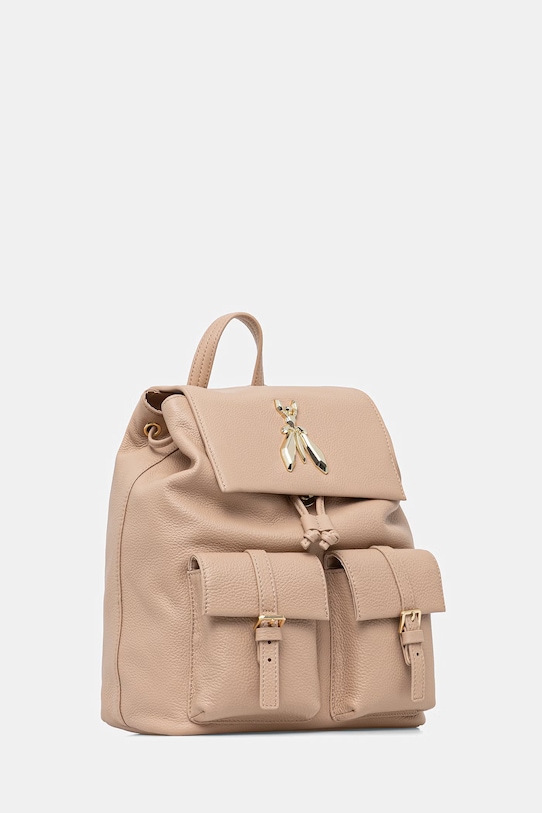 Patrizia Pepe plecak damski skórzany 8B0340.L133 beżowy SS26