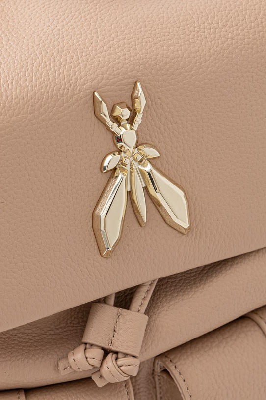 Patrizia Pepe plecak damski skórzany beżowy 8B0340.L133