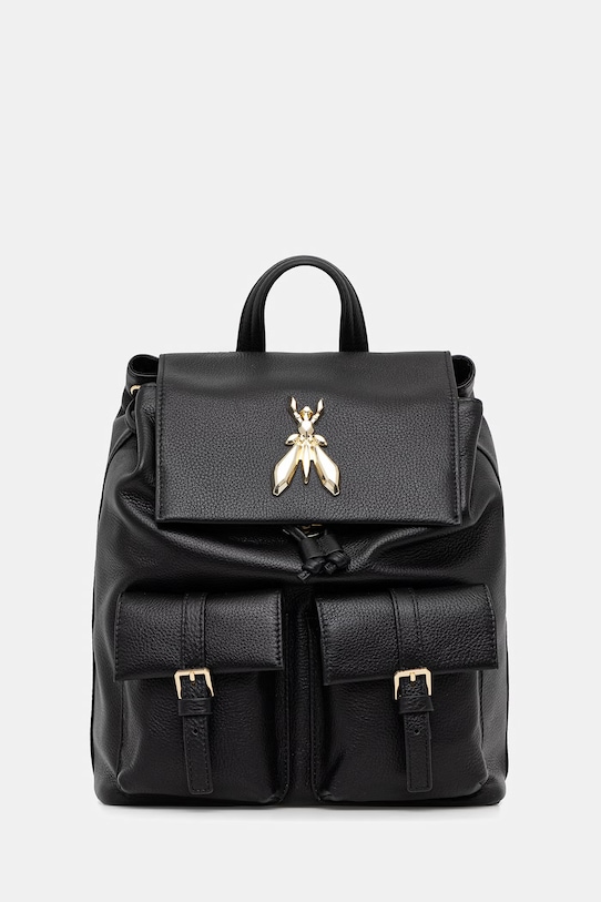 Patrizia Pepe plecak damski skórzany czarny 8B0340.L133