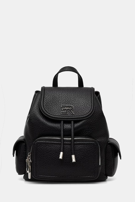 ERMANNO Firenze plecak miejski damski z imitacji skóry czarny 12402104
